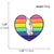 Cute Classic Style Pin Rainbow Heart Shape Alloy Enamel Women'S Brooches