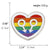 Cute Classic Style Pin Rainbow Heart Shape Alloy Enamel Women'S Brooches