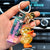 Cute Color Block Duck Pu Women's Keychain