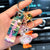 Cute Color Block Duck Pu Women's Keychain