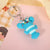 Cute Crab Lobster Pvc Metal Women's Bag Pendant Keychain