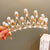 Cute Crown Artificial Crystal Inlay Artificial Gemstones Crown 1 Piece