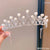 Cute Crown Artificial Crystal Inlay Artificial Gemstones Crown 1 Piece