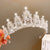 Cute Crown Artificial Crystal Inlay Artificial Gemstones Crown 1 Piece