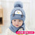 Cute Dinosaur Baby Autumn And Winter Hat Wool Hat Warm Children's Hat Boys And Girls Knitted Hat Baby Hat