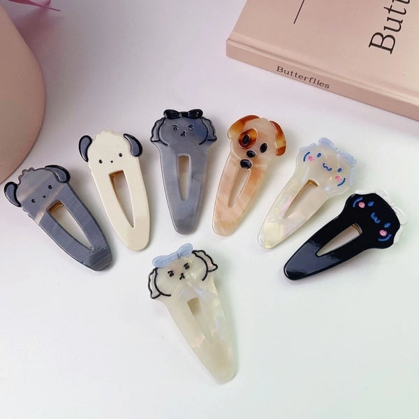 Cute Dog Acetic Acid Sheets Handmade Hair Clip