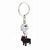 Cute Dog Metal Unisex Bag Pendant Keychain