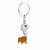 Cute Dog Metal Unisex Bag Pendant Keychain