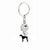 Cute Dog Metal Unisex Bag Pendant Keychain