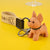 Cute Dog Pu Leather Resin Unisex Bag Pendant Keychain