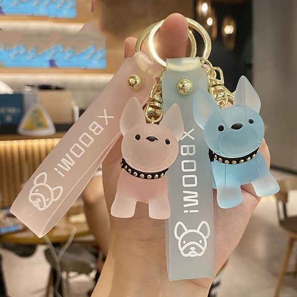 Cute Dog Resin Unisex Bag Pendant Keychain