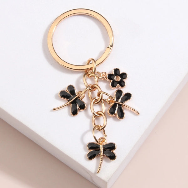 Cute Dragonfly Alloy Women's Keychain