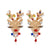 Cute Elk Imitation Pearl Alloy Rhinestone Christmas Women's Earrings 1 Pair