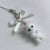 Cute Flocking Kitten Mobile Phone Hanging Chain Bow Cat Keychain Y2K Sweet Cool Girl Heart Bag Pendant