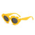 Cute Flower Ac Special-shaped Mirror Full Frame Women's Sunglasses