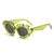 Cute Flower Ac Special-shaped Mirror Full Frame Women's Sunglasses