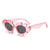 Cute Flower Ac Special-shaped Mirror Full Frame Women's Sunglasses