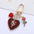 Cute Flower Alloy Women's Keychain