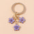 Cute Flower Metal Women's Bag Pendant Keychain