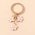 Cute Flower Metal Women's Bag Pendant Keychain