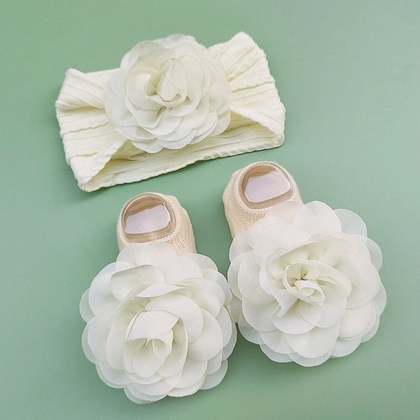 Cute Flower Nylon Cotton Hair Band