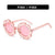 Cute Flower Pc Round Frame Full Frame Kids Sunglasses