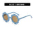 Cute Flower Pc Round Frame Full Frame Kids Sunglasses