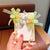 Cute Flower Plastic Cloth Resin Tassel Hair Clip