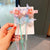 Cute Flower Plastic Cloth Resin Tassel Hair Clip