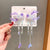 Cute Flower Plastic Cloth Resin Tassel Hair Clip