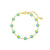 Cute Flower Stainless Steel Enamel Plating Bracelets