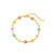 Cute Flower Stainless Steel Enamel Plating Bracelets