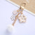 Cute Flower Zinc Alloy Unisex Bag Pendant Keychain