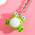 Cute Frog Resin Keychain