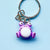 Cute Frog Resin Keychain