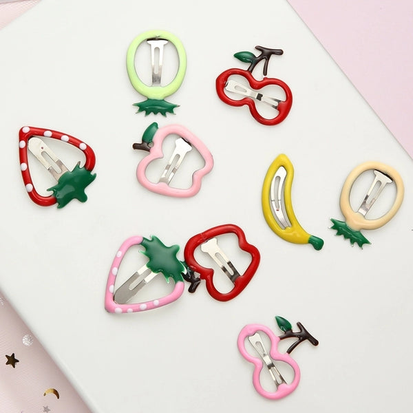 Cute Fruit Metal Stoving Varnish Hair Clip