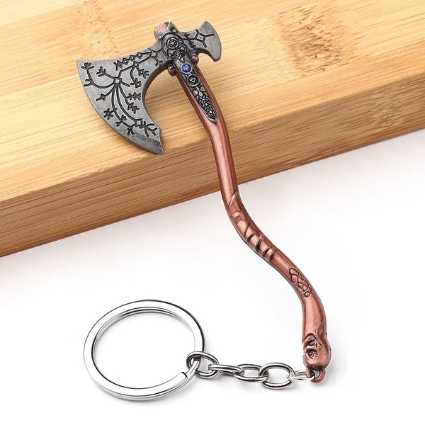 Cute Funny Axe Metal Unisex Keychain