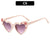 Cute Funny Heart Shape Ac Special-shaped Mirror Full Frame Kids Sunglasses