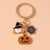 Cute Funny Pumpkin Ghost Bat Alloy Halloween Keychain