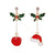 Cute Geometric Alloy Plating Rhinestones Women's Earrings 1 Pair