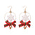 Cute Geometric Alloy Plating Rhinestones Women's Earrings 1 Pair