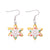 Cute Geometric Alloy Plating Rhinestones Women's Earrings 1 Pair