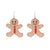 Cute Geometric Alloy Plating Rhinestones Women's Earrings 1 Pair