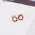 Cute Geometric Alloy Plating Women's Ear Studs 1 Pair