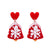 Cute Geometric Arylic Women's Earrings 1 Pair