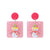 Cute Geometric Arylic Women's Earrings 1 Pair