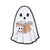 Cute Ghost Alloy Stoving Varnish Women's Brooches