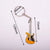 Cute Guitar Zinc Alloy Unisex Keychain