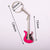 Cute Guitar Zinc Alloy Unisex Keychain