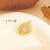 Cute Handmade Shiny Sunflower Leaves Heart Shape Brass 18k Gold Plated Zircon Charms In Bulk